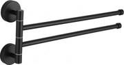 Mexen cuiere dublu rotativ pentru prosoape, negru - 7039242-70