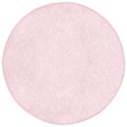 Covor rotund roz deschis lavabil adecvat și pentru aspiratoare robot ø 100 cm Comfort – Mila Home