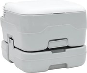 vidaXL Toaletă de camping Gri și alb 41,5 x 36,5 x 30 cm Polietilenă