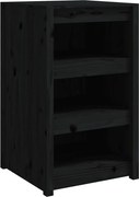 vidaXL Dulap bucătărie de exterior MEPPEL negru, 55x55x92 cm, lemn masiv pin