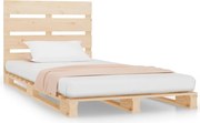 vidaXL Cadru de pat fără saltea, 75x190 cm, lemn masiv de pin
