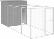 vidaXL Cușcă de câine & țarc gri deschis 165x455x181cm oțel galvanizat