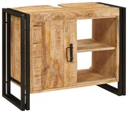 vidaXL Dulap pentru chiuvetă de baie Lemn masiv de mango și fier