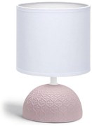 Lampă de masă 1xE14/40W/230V roz/albă Aigostar