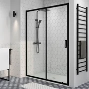 Elche 140 Negru Ușă de duș, 190cm, 6mm