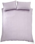 Lenjerie de pat mov lavandă pentru pat dublu 200x200 cm Heatset Wave – Catherine Lansfield