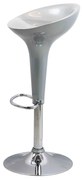 Scaun de bar argintiu ABS 101 - Elegant, Reglabil, Suport pentru Picioare