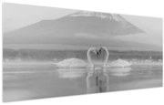 Tablou - Lebede îndrăgostite (120x50 cm)