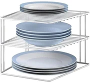 Raft suplimentar alb din oțel 25x25 cm Silos – Metaltex