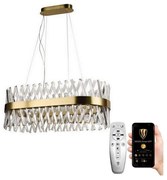 Lustră LED de cristal dimabilă pe cablu LED/90W/230V + telecomandă