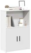 vidaXL Bibliotecă, alb, 60x24x85 cm, lemn prelucrat