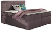Pat matrimonial Boxspring 160 cm Abbie (roz) (cu saltele). 1027421