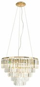 Lustra suspendata design elegant 60cm Monaco, auriu P0424 MX