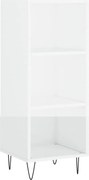 vidaXL Servantă, alb extralucios, 34,5x32,5x90 cm, lemn compozit