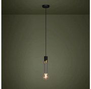 Lustră pe cablu Eglo 39935 CEDRAL 1xE27/40W/230V negru/auriu