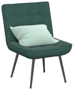vidaXL Scaun de relaxare Verde închis 64x74x84 cm catifea
