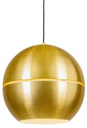 Lampă suspendată retro aurie 40 cm - Slice