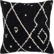 Perna decorativa SOLIA VORO 45x45 cm, negru