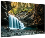 Tablou cu cascada de pădure (90x60 cm)