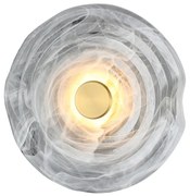 Aplica LED design modern decorativ NESTOR TOP 30 brass