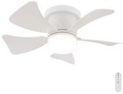 Globo 03609W - Ventilator de tavan LED dimabil HINES LED/10W/230V + telecomandă alb