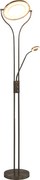 vidaXL Lampă de podea, argintiu, 180 cm, 18 W, reglabilă
