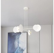 Lustră pe cablu IDEA 4xE27/15W/230V alb