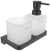 Dozator de săpun și suport de periuțe de dinți de perete NIMCO MAC 2905831C-T-90 MAYA 320 mm