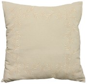 Husa de perna decorativa SCENTED BLOOM 40x40 cm, crem