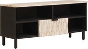 vidaXL Cabinet TV cu sertar Finisaj Alb Spălat 100 x 33 x 46 cm