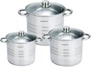 Set 3 oale inox cu capac Royalty Line RL-SP2