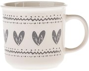 Cană din ceramică Inimioare I, 450 ml