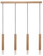 Lustra cu 4 Pendule lemn design natural MADERA