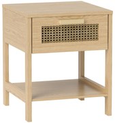 HOMCOM Noptier, Masa de noapte, Masa laterală cu sertar, MDF 40 x 40 x 48,4 cm | Aosom Romania