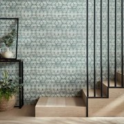 Tapet Mineral, Eucalyptus Green Luxury Geometric, 1838 Wallcoverings, 5.3mp / rola