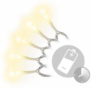 Lanț LED de Crăciun - 10 m, 100 diode, alb cald
