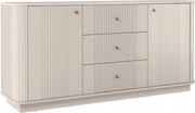 Comodă cu sertare Vesper 160 cm - cașmir / mânere aurii
