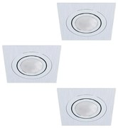 Eglo 98637 - SET 3xLED Lampă încastrată AREITIO 3xGU10/5W/230V