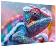 Tablou - Cameleon colorat (90x60 cm)