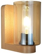 Aplica de perete clasica fabricata manual din lemn SIENA YELLOW