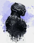 Pictura pe numere cu un cadru "Black Panther 2" 50x40 cm