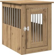 vidaXL Ladă pentru câini, Stejar artizanal, 45x62x59cm, lemn prelucrat