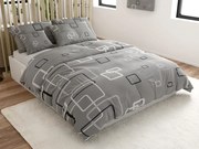 Lenjerie de pat din bumbac Renforce CUBURI gri Dimensiune lenjerie de pat: 70 x 90 cm | 140 x 200 cm