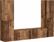 vidaXL Set comodă TV 6 pcs Lemn Vechi Lemn compozit
