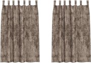 vidaXL Cortine din catifea 2 pcs Cappuccino 175 x 140 cm Catifea