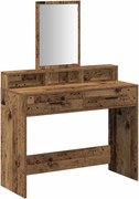 vidaXL Masă de Machiaj Lemn vechi 100 x 41 x 140 cm Lemn compozit
