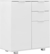 vidaXL Dulap, alb extralucios, 71x35x80 cm, lemn prelucrat