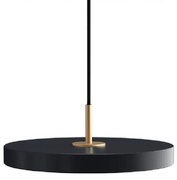Lustra LED design scandinav Asteria mini - anthracite grey/ auriu