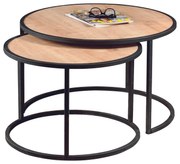 Măsuță auxiliară Tambur Oak, 2 buc.