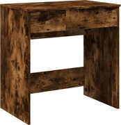 vidaXL Masă de toaletă cu oglindă, stejar fumuriu, 73x46,5x120 cm